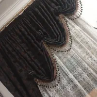 پرده قهوه ای