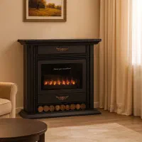 بخاری گازی طرح شومینه ایمن گاز / مدل۳۲هزار طرح چدن