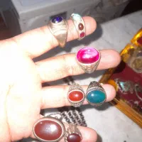 تسبیح نقره و انگشتر