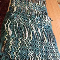 شال بافت وارداتی رنگ ترکیبی سبزآبی|لباس|شیراز, چنچنه|دیوار