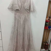 لباس مجلسی زنانه رنگ گل بهی