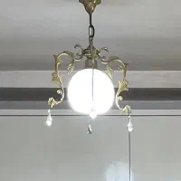 لوستر برنجی تک شعله اشپر خانه