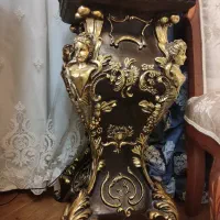 ساعت ایستاده کنار سالنی طرح فرشته ورق طلا ، درحدنو|ساعت دیواری و تزئینی|مشهد, رضاشهر|دیوار