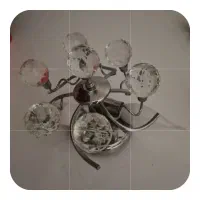 لوستر کریستالی۴ شاخه|لوستر و چراغ آویز|بندرعباس, |دیوار