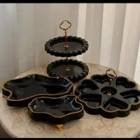 ظروف پذیرایی یلدایی و چوبی با سنگ مصنوعی|ظروف سرو و پذیرایی|ارومیه, |دیوار