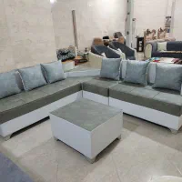 مبل ال کنج،ال دسته دوبل،باضمانت|مبلمان خانگی و میز عسلی|رشت, معلم|دیوار