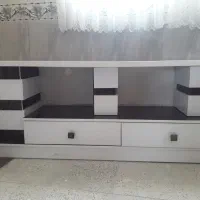 میز تلوزیون چوبی هایگلاس