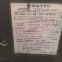 تلوزیون رنگی عتیقه ۱۴اینچ وصندوق چوبی عتیقه|تلویزیون و پروژکتور|اصفهان, خلیل آباد|دیوار