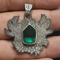 گردنی،آویز نقره با سنگ جواهری|جواهرات|قرچک, مهدیه|دیوار