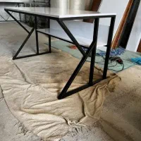 میز پایه فلزی اداری وMDF/تولید کننده میز