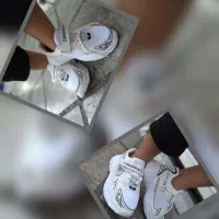 کتونی نایک جنس زیرپیوی درجه یک رنگ مشکی سفید