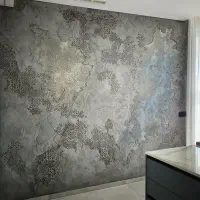 اجرای میکروسمنت و پتینه ورق طلا در گرگان|خدمات پیشه و مهارت|گرگان, |دیوار