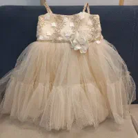 لباس عروس نوزادی تا۶ماه