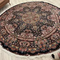 فرش ابریشم استاد سالاری گرد