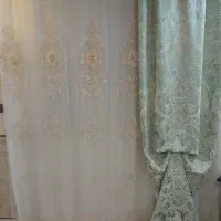 دو پانل پرده ترک سه لایه بسیار شیک رنگ خاص|پرده، رانر، رومیزی|اصفهان, شهریار|دیوار
