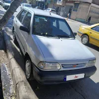 پراید 85 سفید دوگانه دستی (بی رنگ)