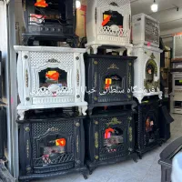 بخاری طرح شومینه پایه دار شیک مجهز ods