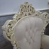 مبلمان سلطنتی استیل ۷ نفره در حد نو|مبلمان خانگی و میز عسلی|قم, زنبیل آباد|دیوار