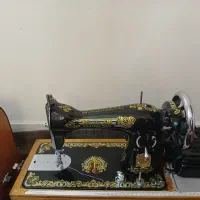 چرخ خیاطی قدیمی به همراه موتورپمپ برقی
