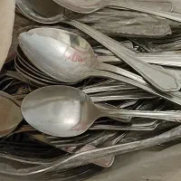 ۲۰ عدعد قاشق و چنگال قدیمی استیل