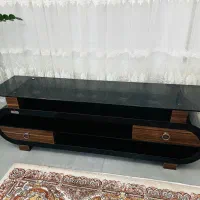 میز تلویزیون ترکیب چوب و شیشه دودی|میز تلویزیون|قائن, |دیوار