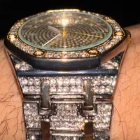 دستبند گردنبند ساعت نگین دار لاکچری