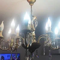 ۲ ست لوستر و ۴ دیوار کوب طلایی کلاسیک
