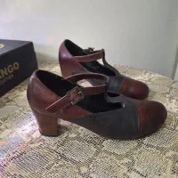 کفش چرم طبیعی پاشنه ۷ سانتی