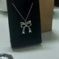 گردن آویز پاپیون استیل