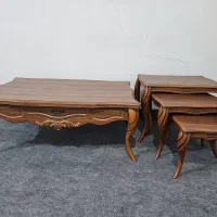 میز جلو مبلی کشودار و سه عدد گل میز شیک و تمیز|مبلمان خانگی و میز عسلی|عسلویه, |دیوار