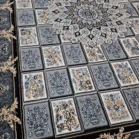 فرش نقره ای کرم