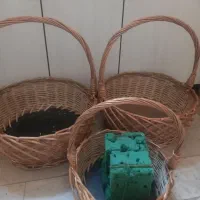 سبد حصیری -گلدان طاووس|صنایع دستی و سایر لوازم تزئینی|ری, اقدسیه|دیوار