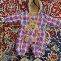 لباس سرهمی خزدار نوزاد نو هست