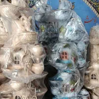 آبنما سفالی|مجسمه، تندیس، ماکت|قم, کوه سفید|دیوار