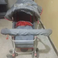 کالسکه دسته متحرک با هشت چرخ متحرک در حد نو