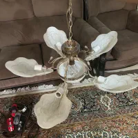 ۵ عدد لوستر در حد نو|لوستر و چراغ آویز|فسا, |دیوار
