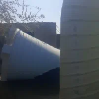 مخزن پلاستیکی شکسته شده