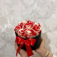 دسته گل روبانی