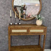 طراحی و ساخت انواع کنسول چوبی و فلزی گالری کارو
