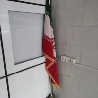 پرچم ایران ایستاده با پایه فلزی