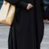 مانتو عبا مشکی ساده