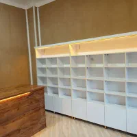 میز پیشخوان و قفسه ام دی اف|کتابخانه، شلف، قفسههای دیواری|طبس, |دیوار