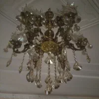 لوستر برنز ۱۲شاخه|لوستر و چراغ آویز|زنجان, |دیوار