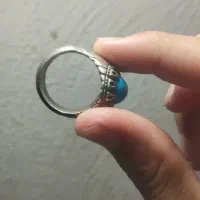 انگشتر نقره فیروزه  کار بسیار زیبا و خاص