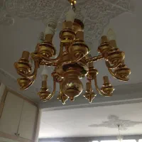 لوستر آبکاری طلا ه شاخه