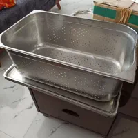 آبکش بزرگ استیل مربع