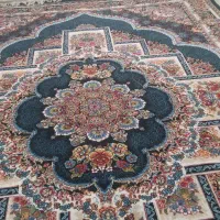 سلام قالی ۱۲متری یه جفت ۷۰۰شانه سرمه ای|فرش|قم, لسانی|دیوار