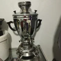 سماور دولوکس نفتی تمام برنج قدیمی سالم درحدنو