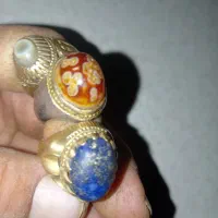 انگشتر نگین اصل. رکاب طلاروس وبرنج