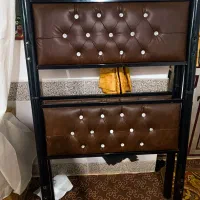 تخت دوطبقه آهنی سالم با تشک|تخت و سرویس خواب|کردکوی, |دیوار